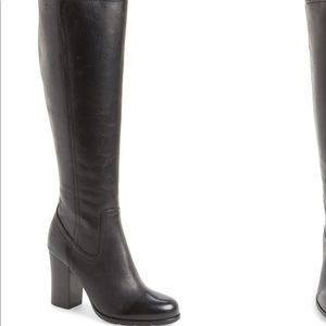 Frye tall Parker high heeled leather boot 7 black